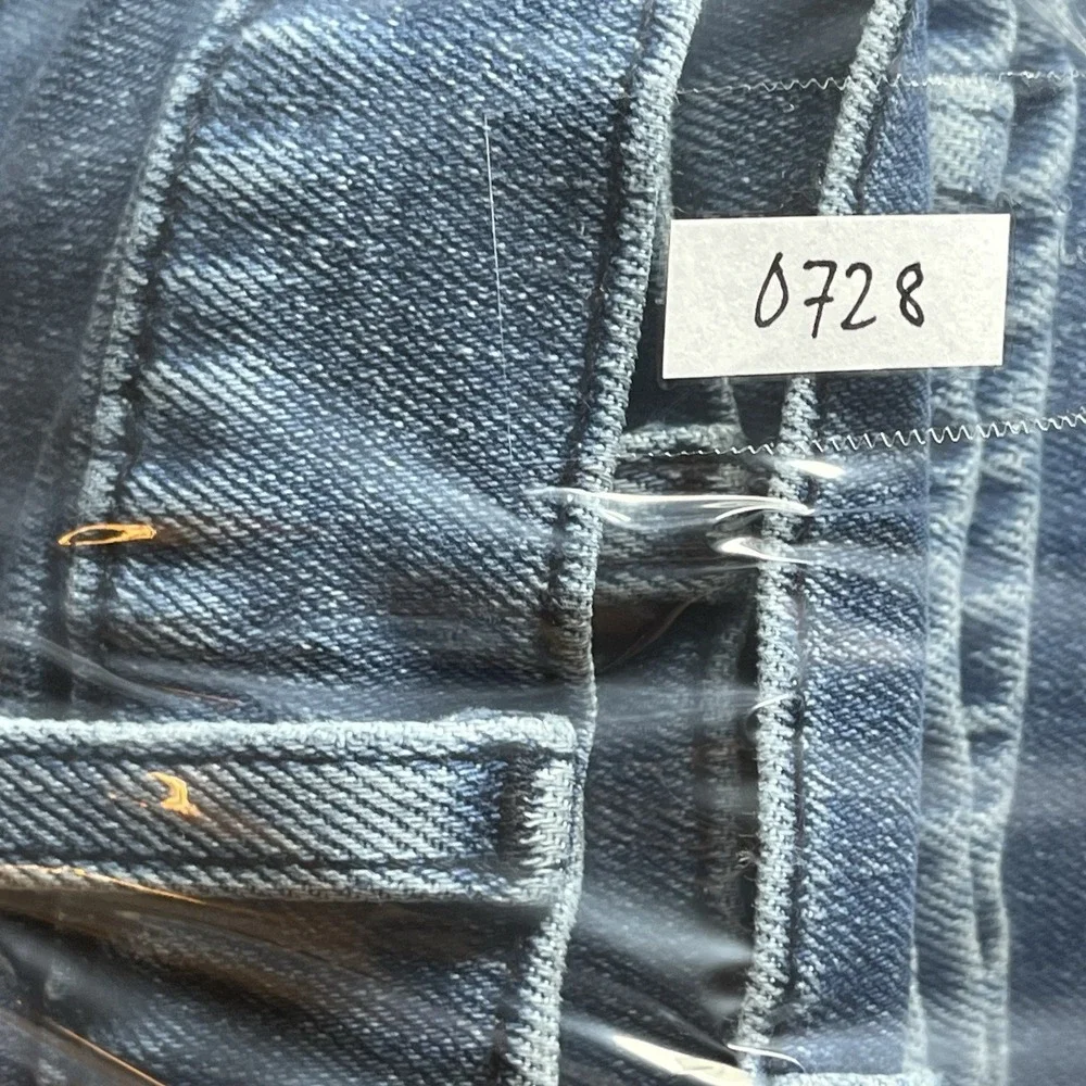 Levis Jeans Men 38x30 514 Blue Straight Leg Stretch Light Wash Denim Workwear